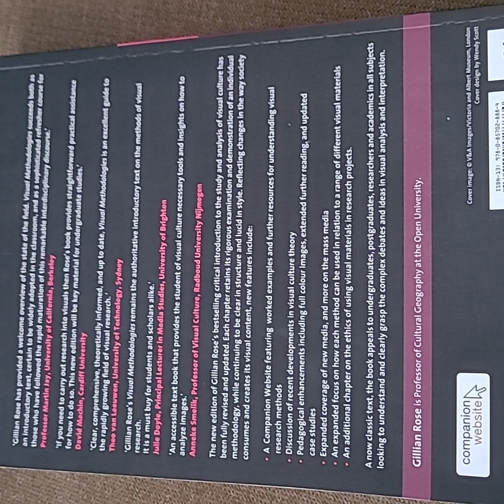 Visual Methodologies-visual Materials book NWT - image 2